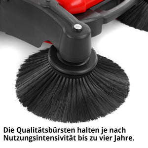 Hecht Handkehrmaschine CleanMax 105cm Arbeitsbreite, leise & effizient