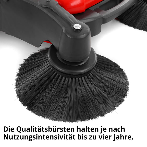 Hecht Handkehrmaschine CleanMax 105cm Arbeitsbreite, leise & effizient