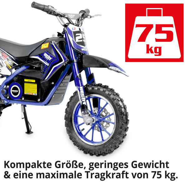 Moto elettrica per bambini Hecht Dirt Bike Pocket Bike Blu 54502