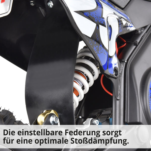 Hecht Kinder Elektro-Motorrad Dirtbike Pocketbike Blau 59100