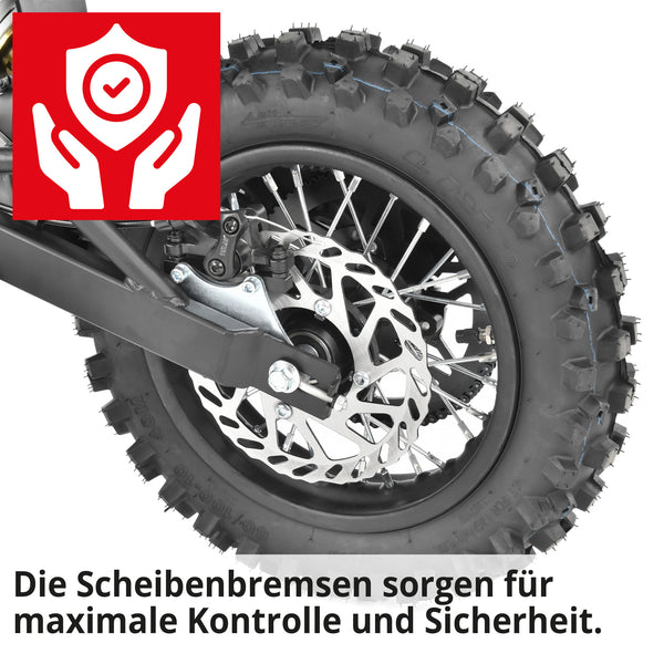 Hecht Kinder Elektro-Motorrad Dirtbike Pocketbike Blau 59100