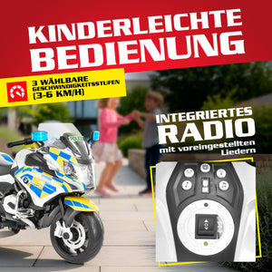 Moto elettrica per bambini Hecht BMW R1200RT Police