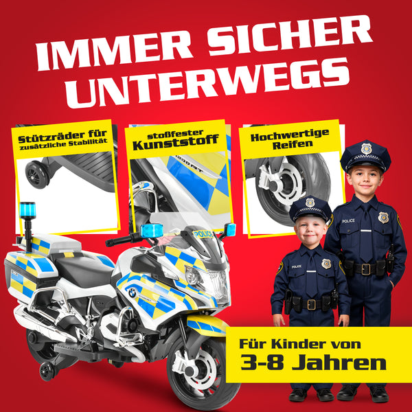 Moto elettrica per bambini Hecht BMW R1200RT Police