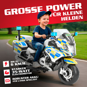 Moto elettrica per bambini Hecht BMW R1200RT Police