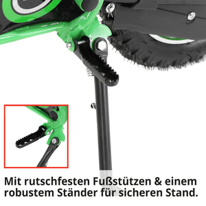 Moto elettrica per bambini Hecht Dirt Bike Pocket Bike Verde 54501