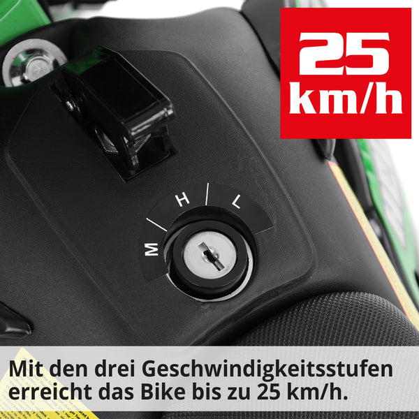 Moto elettrica per bambini Hecht Dirt Bike Pocket Bike Verde 54501
