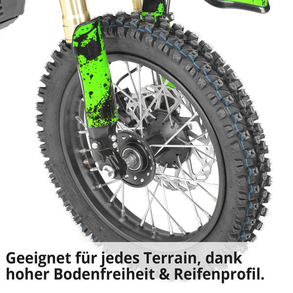 Hecht Kinder Elektro-Motorrad Dirtbike Pocketbike Grün 59100
