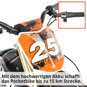 Hecht Kids Moto elettrica Dirt Bike Pocket Bike Arancione 59100
