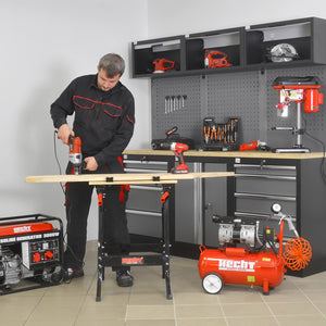 HECHT Klappbare Multifunktions Werkbank 100kg Traglast