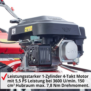 HECHT Rasenmäher Benzin 547 SXW