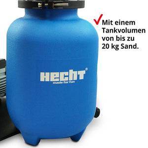 HECHT Sandfilteranlage 302113 7.000 Liter Wasser pro Stunde