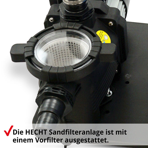 HECHT Sandfilteranlage 302113 7.000 Liter Wasser pro Stunde
