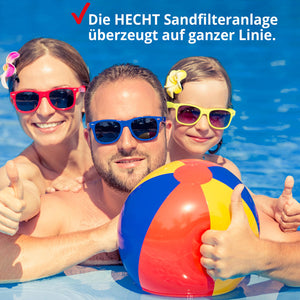HECHT Sandfilteranlage 302113 7.000 Liter Wasser pro Stunde