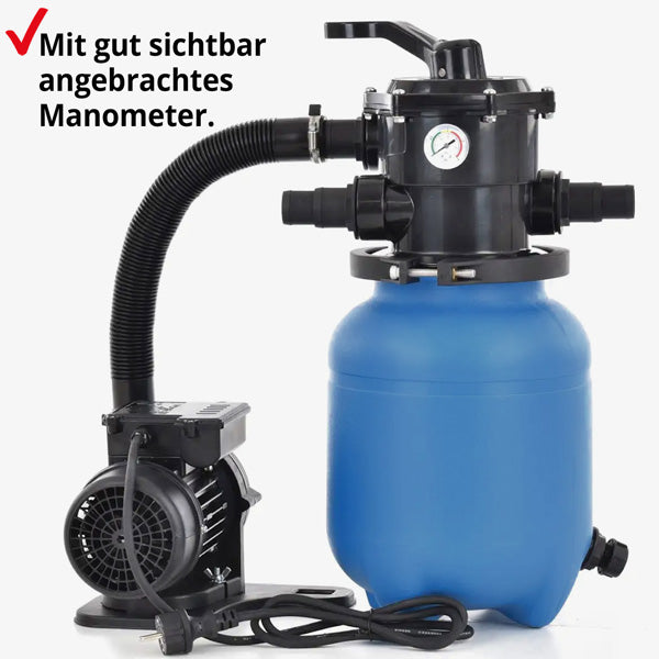 HECHT Sandfilteranlage 302200 6.000 Liter Wasser pro Stunde
