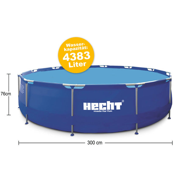 HECHT Stahlrohr Pool 3476 BLUESEA 300x76cm