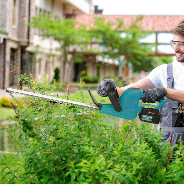 Heckenschere Akku elektrisch mit Schnittlänge für Garten 51cm