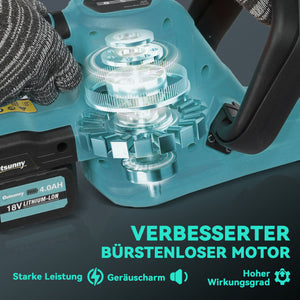 Heckenschere Akku elektrisch mit Schnittlänge für Garten 51cm