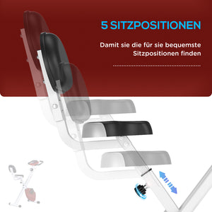 Heimtrainer mit Magnetwiderstand 8 Stufen und LCD-Display