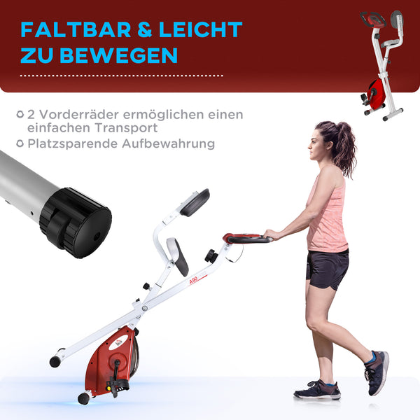Heimtrainer mit Magnetwiderstand 8 Stufen und LCD-Display