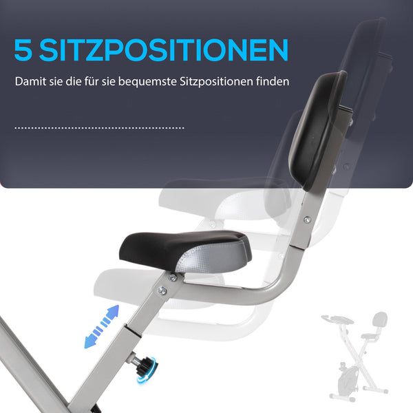 Heimtrainer F-Bike mit Magnetwiderstand höhenverstellbar