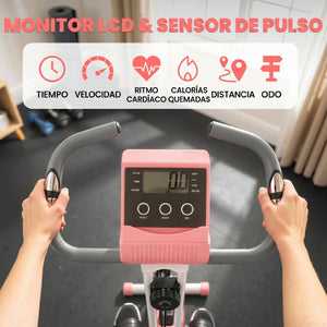 Heimtrainer klappbar mit Magnetwiderstand und LCD-Display