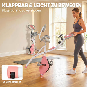 Heimtrainer klappbar mit Magnetwiderstand und LCD-Display