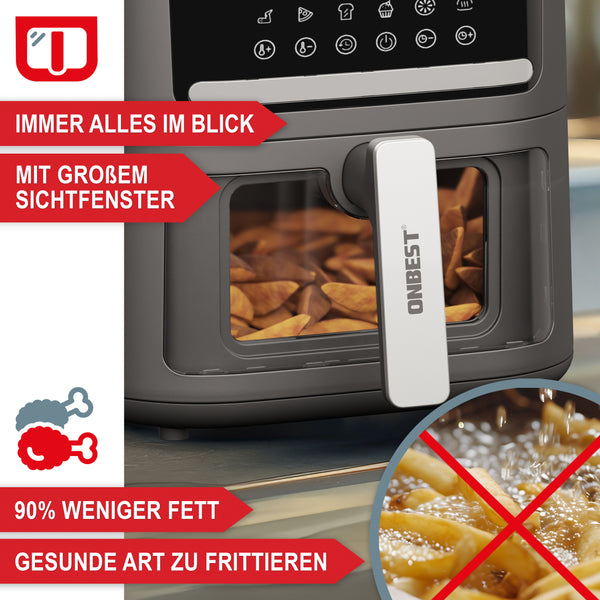 Heissluftfritteuse Airfryer 6.5L 1600W