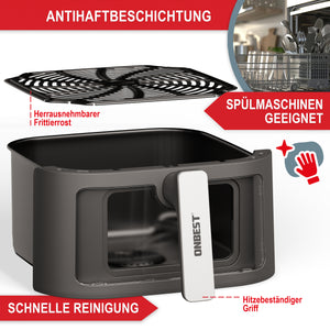 Heissluftfritteuse Airfryer 6.5L 1600W