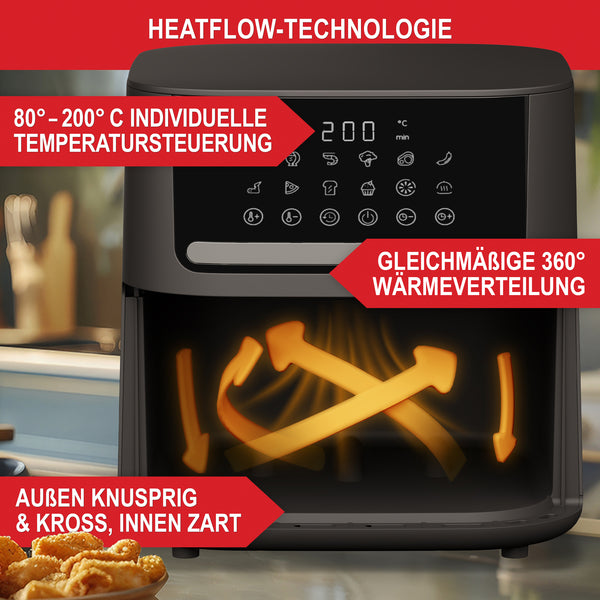 Heissluftfritteuse Airfryer 6.5L 1600W