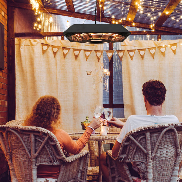 Heizstrahler Infrarot mit Fernbedienung für Terrasse 2000W