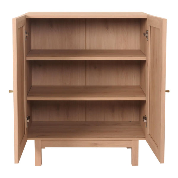 Highboard Kommode Sideboard Kubu Rattan 98x79x42cm natur