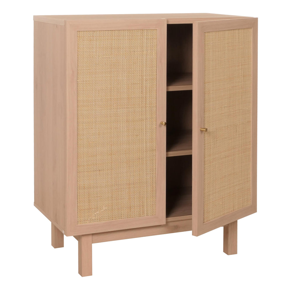 Highboard Kommode Sideboard Kubu Rattan 98x79x42cm natur