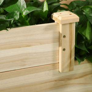 Hochbeet 3-stufig aus Tannenholz für Garten & Balkon Naturfarbe