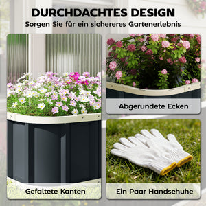 Hochbeet Pflanzbeet wetterfest für Garten und Frühbeet Stahl