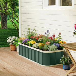 Hochbeet für Garten mit Klickverschlüssen und Frühbeet Stahl