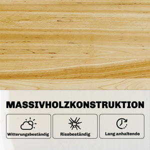 Hochbeet mit Frühbeetaufsatz und aufklappbarer Abdeckung aus Holz
