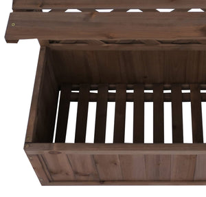 Hochbeet aus Holz mit Rankgitter und Ablage, 177x77x33cm braun