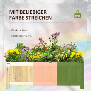 Hochbeet klappbar für Garten & Terrasse Natur