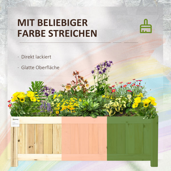 Hochbeet klappbar für Garten & Terrasse Natur