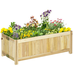 Hochbeet klappbar für Garten & Terrasse Natur