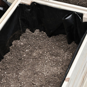 Hochbeet Blumenkasten wetterfest für Garten Massivholz natur