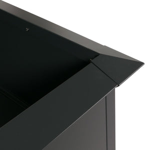 Metall Hochbeet anthrazit 110x110cm mit Schneckenkante