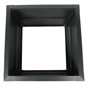 Metall Hochbeet anthrazit 110x110cm mit Schneckenkante