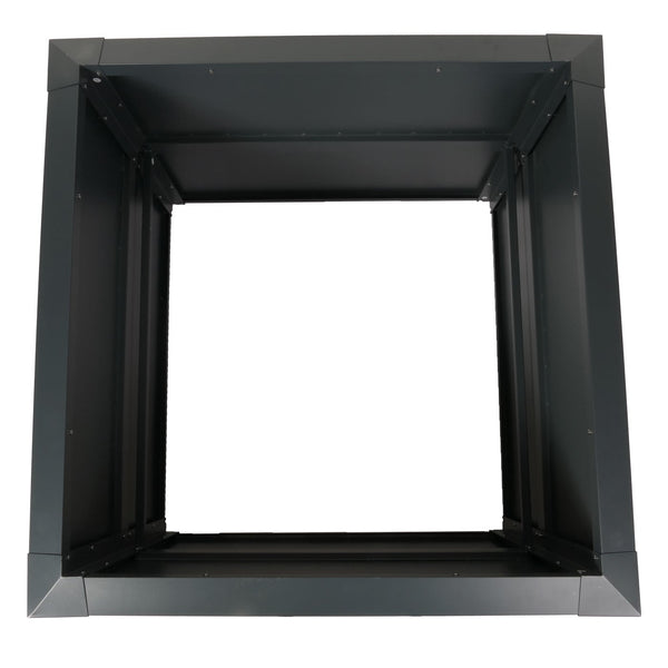 Metall Hochbeet anthrazit 110x110cm mit Schneckenkante