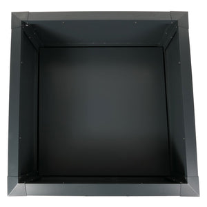 Metall Hochbeet anthrazit 110x110cm mit Schneckenkante