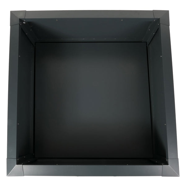 Metall Hochbeet anthrazit 110x110cm mit Schneckenkante