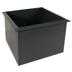Metall Hochbeet anthrazit 110x110cm mit Schneckenkante