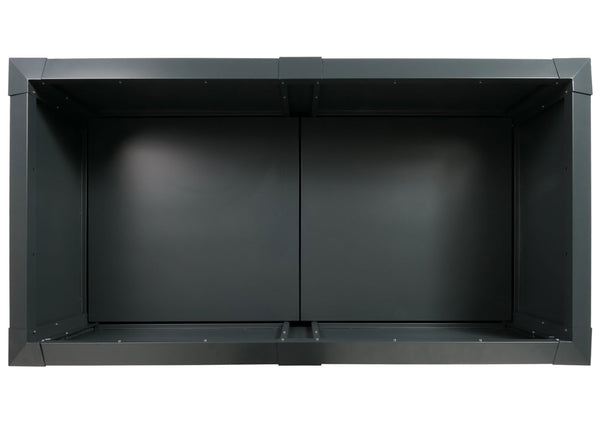 Metall Hochbeet anthrazit 170x78x90cm mit Schneckenkante