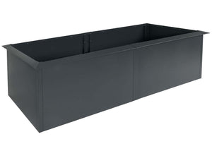 Metall Hochbeet anthrazit 78x250x90cm mit Schneckenkante