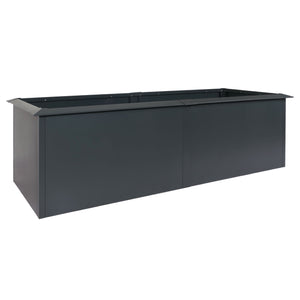 Metall Hochbeet anthrazit 78x250x90cm mit Schneckenkante